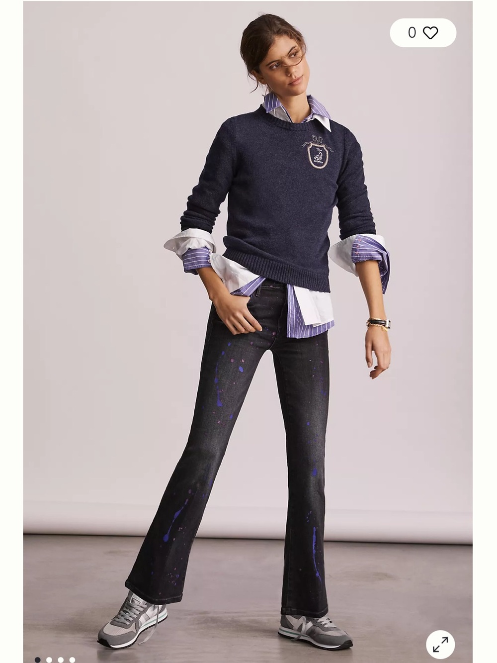 MOTHER The Insider High-Rise Cropped Bootcut Jeans Rain City Size 28